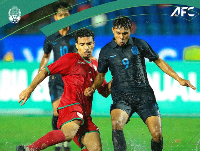 U23 Campuchia có 1 điểm trước U23 Oman