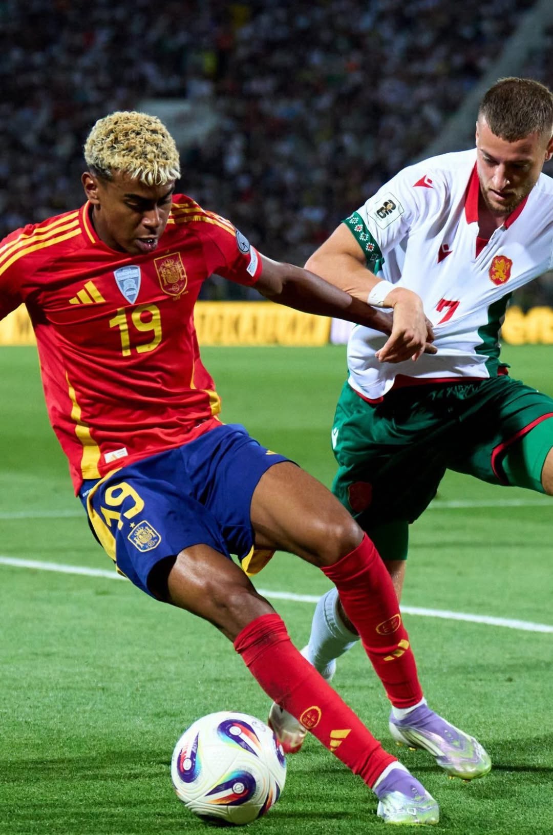 Yamal đã kiến tạo cả 3 bàn thắng của ĐT Tây Ban Nha trong hiệp 1