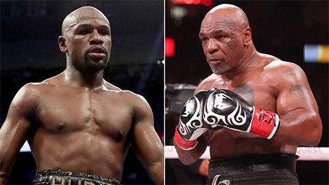 Mike Tyson so găng với Floyd Mayweather tại trận đấu lịch sử Mike Tyson so găng với Floyd Mayweather tại trận đấu lịch sử