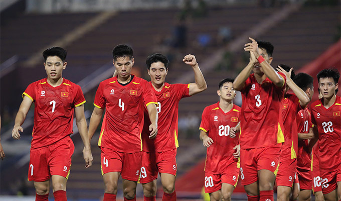U23 Việt Nam sẽ có một vài sự điều chỉnh trong đội hình ở trận gặp U23 Singapore - Ảnh: Đức Cường 