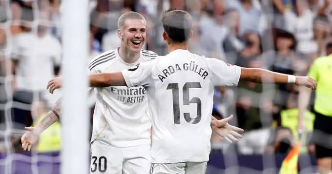 Mastontuono và Guler đang là những nhân tố quan trọng nơi tuyến giữa Real Madrid