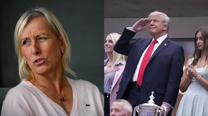 Huyền thoại quần vợt Martina Navratilova chỉ trích ông Trump