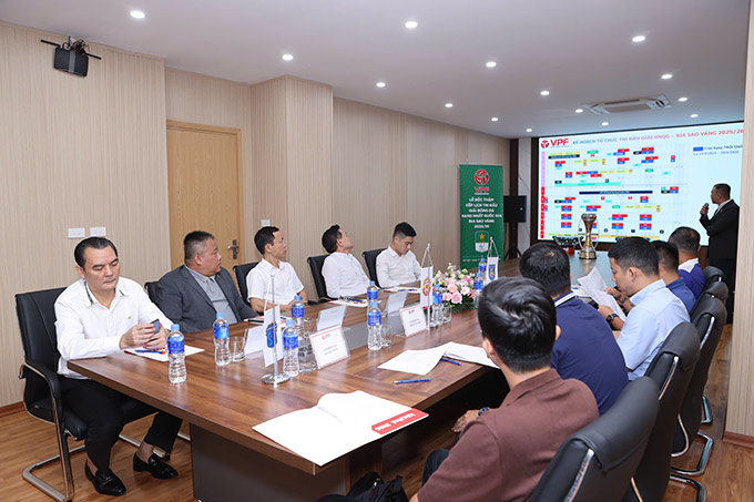 Công ty Cổ phần Bóng đá chuyên nghiệp Việt Nam (VPF) tổ chức Lễ bốc thăm xếp lịch thi đấu lần 2 Giải Bóng đá Hạng Nhất Quốc gia - Bia Sao Vàng mùa giải 2025/26