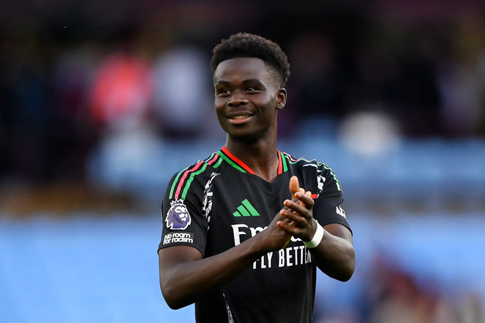 Arsenal đang thương lượng để kí hợp đồng mới với Bukayo Saka
