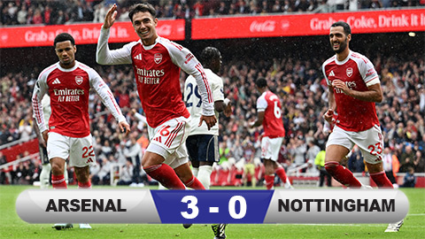 Kết quả Arsenal 3-0 Nottingham: Người hùng Zubimendi  Kết quả Arsenal 3-0 Nottingham: Người hùng Zubimendi