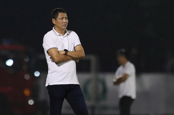 Nỗi buồn của HLV Nguyễn Anh Đức. Ảnh: Anh Khoa 