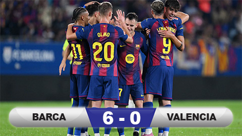Kết quả Barca 6-0 Valencia: Raphinha và Lewandowski bùng nổ  Kết quả Barca 6-0 Valencia: Raphinha và Lewandowski bùng nổ