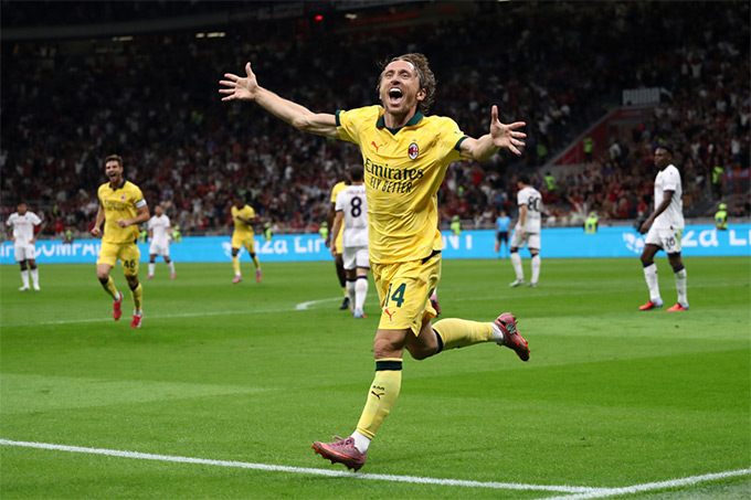 Modric mừng sinh nhật tuổi 40 bằng bàn thắng duy nhất giúp Milan thắng trận