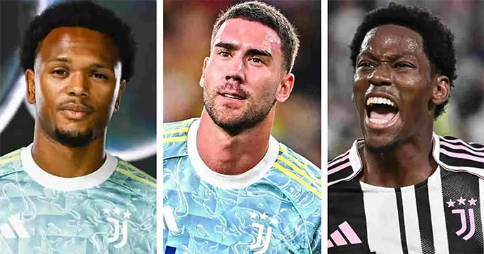 Lois Openda, Dusan Vlahovic, Jonathan David mang đến giải pháp đa dạng trên hàng công Juve