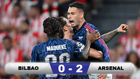 Kết quả Bilbao 0-2 Arsenal: 3 điểm cho Pháo thủ  Kết quả Bilbao 0-2 Arsenal: 3 điểm cho Pháo thủ