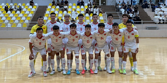 ĐT futsal Việt Nam quyết tâm giành vé dự VCK. Ảnh: CTV