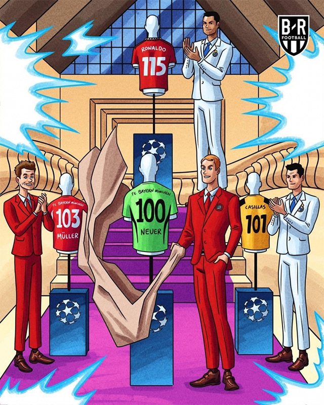 Neuer đã đủ tư cách "chumg mâm" với Ronaldo