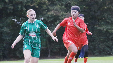 U17 nữ Việt Nam nỗ lực trước Werder Bremen II  U17 nữ Việt Nam nỗ lực trước Werder Bremen II