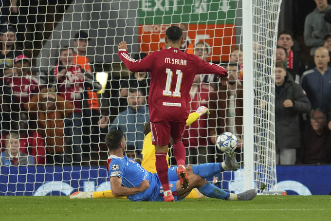 Mohamed Salah là tiền đạo rất hay ghi những bàn thắng trong "Arne Time"