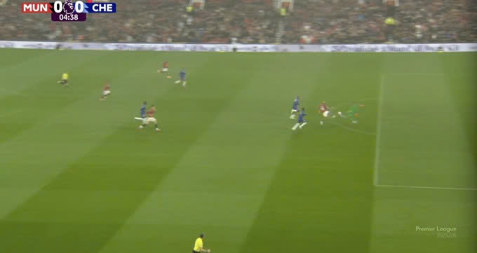 Pha phạm lỗi của Sanchez với Mbeumo