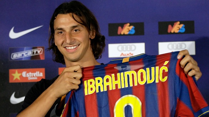 Ibra hân hoan trong ngày ra mắt Barca