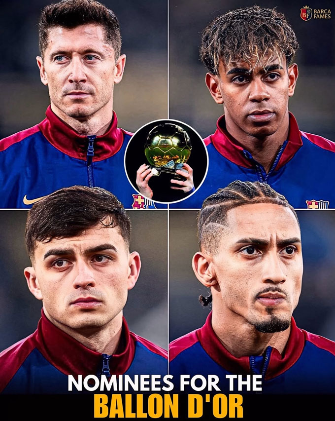 Barca có 4 ứng viên tranh Quả Bóng Vàng nhưng Lewandowski và Pedri sẽ không tham dự Gala trao giải