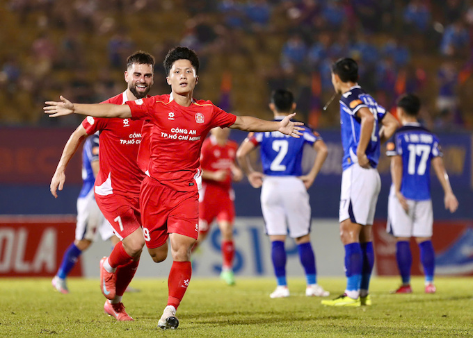 CA TP.HCM vừa có trận thắng trước Becamex TP.HCM ở vòng 4 V.League - Ảnh: Anh Khoa