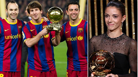Barca 'bội thực' Quả Bóng Vàng  Barca 'bội thực' Quả Bóng Vàng