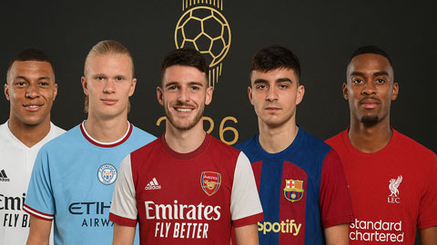 Top 5 ứng viên sáng giá nhất cho Quả Bóng Vàng 2026  Top 5 ứng viên sáng giá nhất cho Quả Bóng Vàng 2026