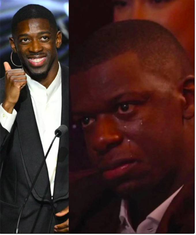 Người bạn thân nhất của anh ngồi dưới cũng không ngừng rơi nước mắt