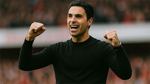Mikel Arteta phấn khích trước màn thể hiện của Eze  Mikel Arteta phấn khích trước màn thể hiện của Eze