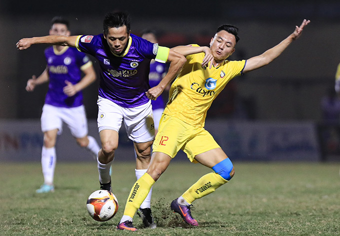 Hà Nội quyết tâm lấy 3 điểm đầu tiên trong cuộc tiếp đón Thanh Hóa ở vòng 5 - Ảnh: Phan Tùng 