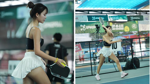 Danh tính hot girl bị mắng ‘gọi vốn’ vì vén váy đánh pickleball  Danh tính hot girl bị mắng ‘gọi vốn’ vì vén váy đánh pickleball