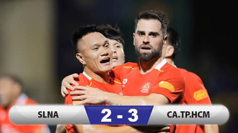 Kết quả Sông Lam Nghệ An 2-3 Công an TP.HCM: Ngược dòng ngoạn mục lên đầu bảng   Kết quả Sông Lam Nghệ An 2-3 Công an TP.HCM: Ngược dòng ngoạn mục lên đầu bảng