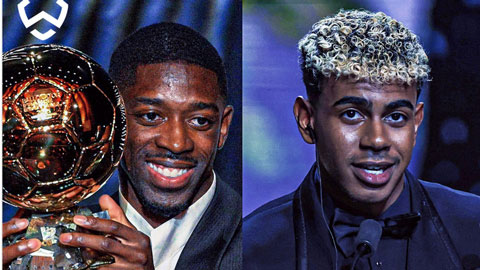 Công bố điểm số bầu chọn Quả Bóng Vàng 2025: Dembele hơn Yamal bao nhiêu?  Công bố điểm số bầu chọn Quả Bóng Vàng 2025: Dembele hơn Yamal bao nhiêu?