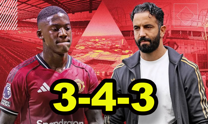 Amorim quá bảo thủ với sơ đồ 3-4-3 và khiến nhiều cầu thủ bị thui chột như Kobbie Mainoo