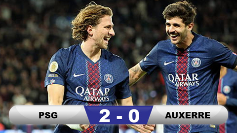 Kết quả PSG 2-0 Auxerre: Nối dài mạch thắng lên con số 5  Kết quả PSG 2-0 Auxerre: Nối dài mạch thắng lên con số 5