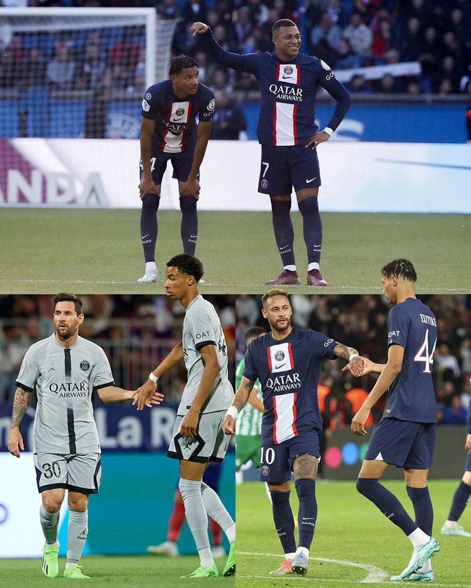 Ekitike chỉ là cái bóng vật vờ bên cạnh những siêu sao như Mbappe, Messi và Neymar