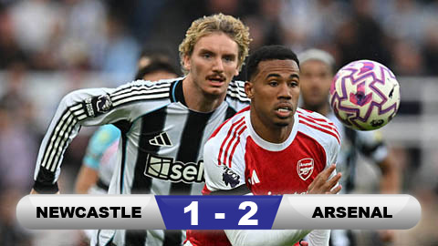 Kết quả Newcastle 1-2 Arsenal: 3 điểm nhọc nhằn  Kết quả Newcastle 1-2 Arsenal: 3 điểm nhọc nhằn