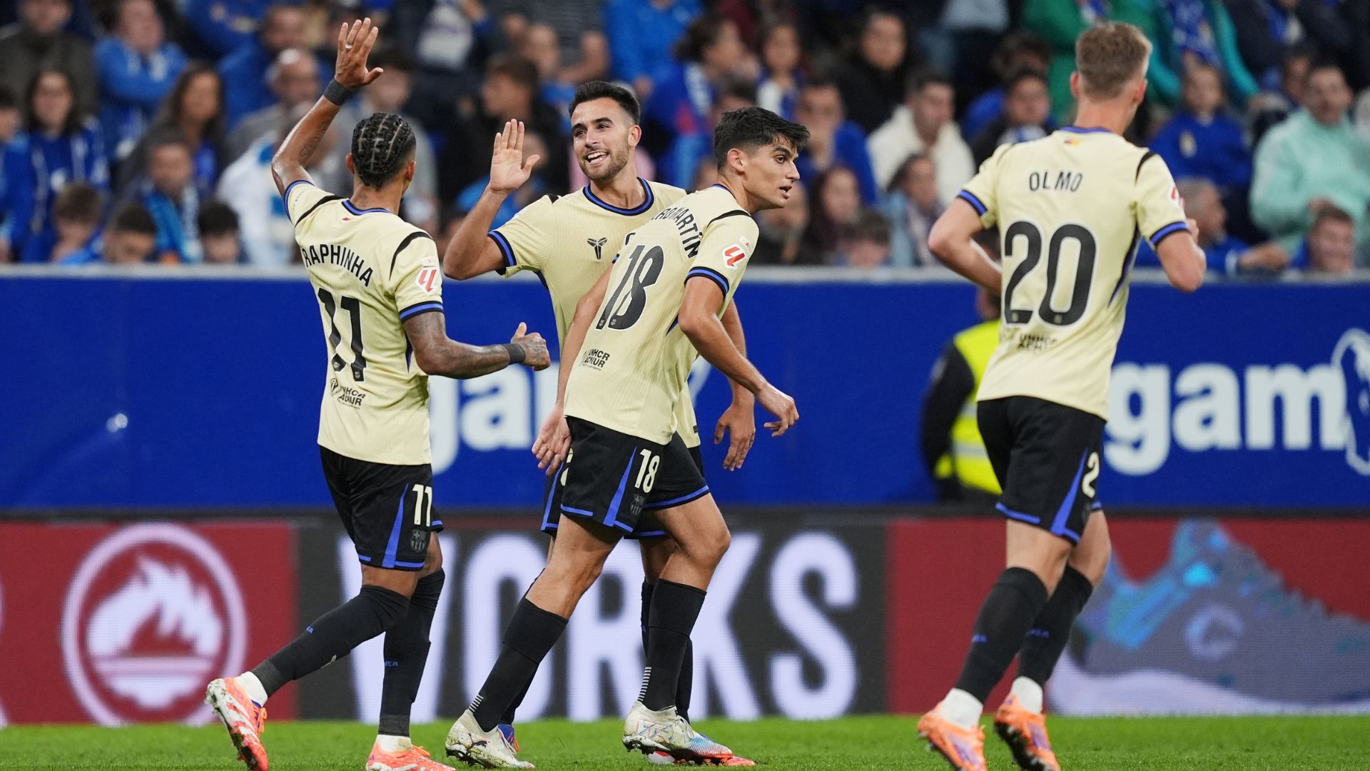 Cuối tuần qua, Real Ovied ghi bàn mở tỷ số, nhưng Barca đã lật ngược thế cờ với 3 bàn thắng