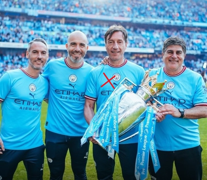 Planchart (dấu X) cùng Pep mở ra một kỷ nguyên vàng son ở Man City.