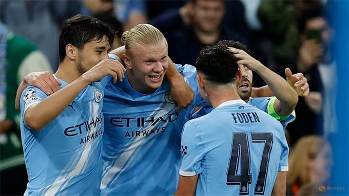 Haaland chuẩn bị có trận đấu thứ 50 tại Champions League ở trận Monaco vs Man City