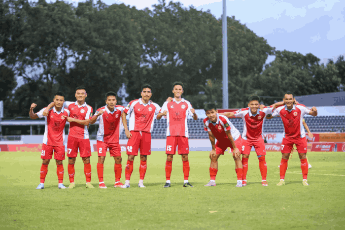 Chuỗi bất bại của TP.HCM kéo dài lên con số 3 sau vòng 3 Hạng Nhất Quốc Gia. Ảnh: VPF