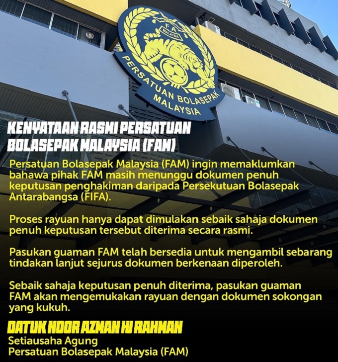 Thông báo mới nhất từ FAM