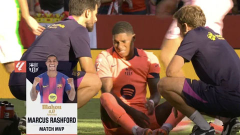 Rashford bất ngờ nhận giải xuất sắc nhất trận dù Barca thua thảm trước Sevilla  Rashford bất ngờ nhận giải xuất sắc nhất trận dù Barca thua thảm trước Sevilla