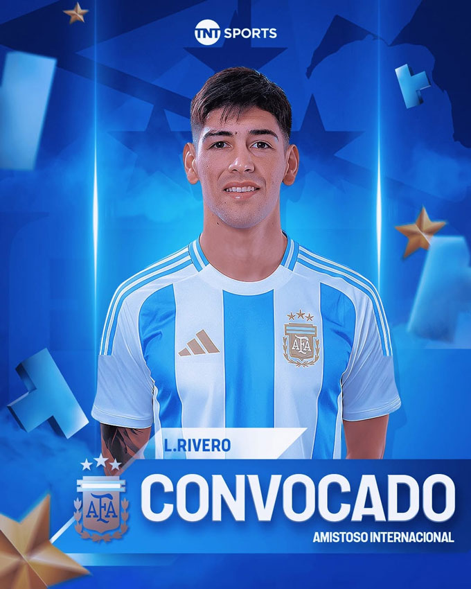 Rivero vừa được HLV Scaloni triệu tập vào ĐT Argentina