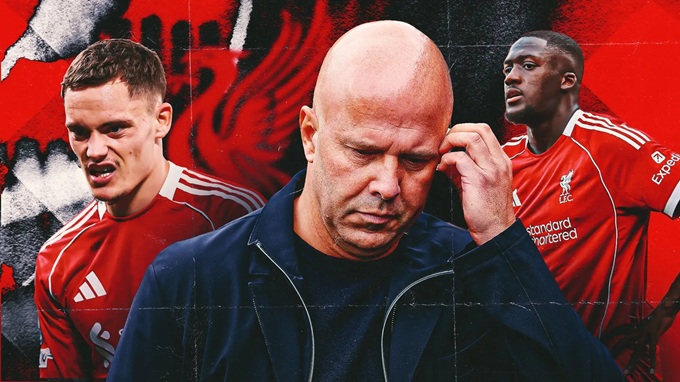 Arne Slot đối diện cuộc khủng hoảng mini tại Liverpool với 3 trận thua liên tiếp