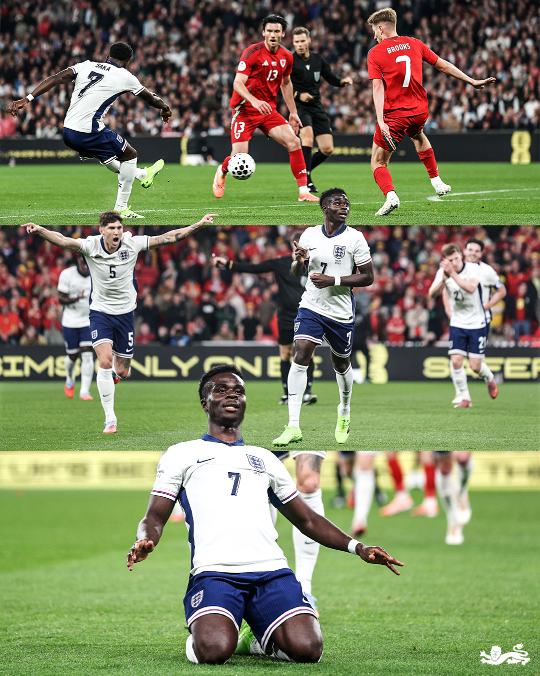 Saka là một trong những cầu thủ Anh chơi tốt trước Xứ Wales