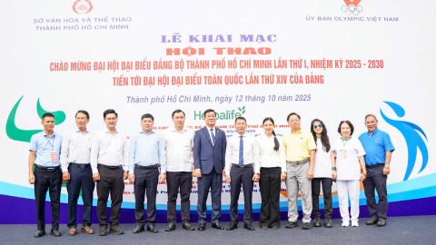 Hội thao chào mừng Đại hội đại biểu Đảng bộ TP.HCM lần thứ I, nhiệm kỳ 2025-2030, tiến tới Đại hội đại biểu toàn quốc lần thứ XIV của Đảng  Hội thao chào mừng Đại hội đại biểu Đảng bộ TP.HCM lần thứ I, nhiệm kỳ 2025-2030, tiến tới Đại hội đại biểu toàn quốc lần thứ XIV của Đảng