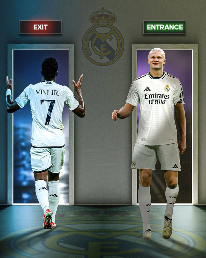 Real có thể để Vinicius ra đi và dùng số tiền bán anh để mua Haaland