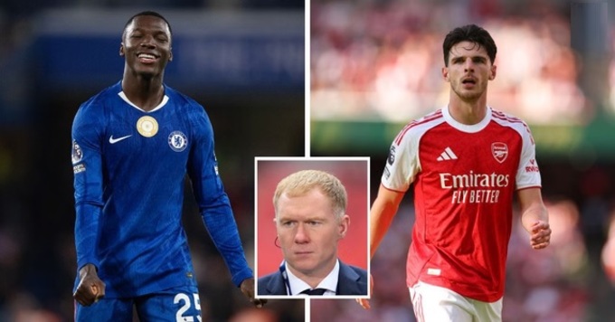 Huyền thoại Paul Scholes của MU không đánh giá cao Moises Caicedo và Declan Rice.