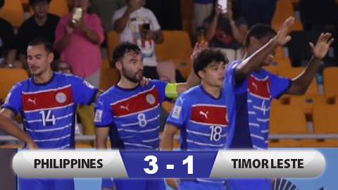 Kết quả Philippines 3-1 Timor Leste: Chủ nhà ngược dòng Kết quả Philippines 3-1 Timor Leste: Chủ nhà ngược dòng