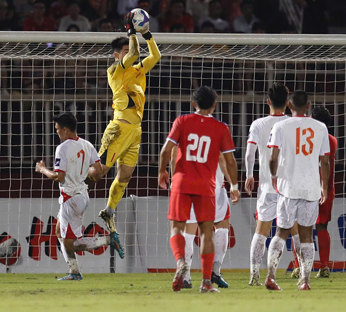 Trung Kiên được chấm điểm cao nhất theo Besoccer - Ảnh: Anh Khoa 