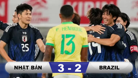 Kết quả Nhật Bản 3-2 Brazil: Ngược dòng ngoạn mục  Kết quả Nhật Bản 3-2 Brazil: Ngược dòng ngoạn mục