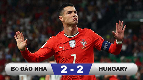 Kết quả Bồ Đào Nha 2-2 Hungary: Szoboszlai phá hỏng ngày vui của Ronaldo  Kết quả Bồ Đào Nha 2-2 Hungary: Szoboszlai phá hỏng ngày vui của Ronaldo
